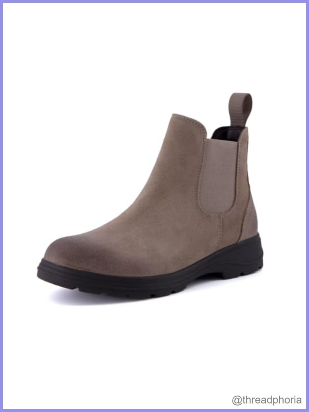 Genuine Suede Chelsea Ankle Boots Water Resistant Pull On Women's Booties